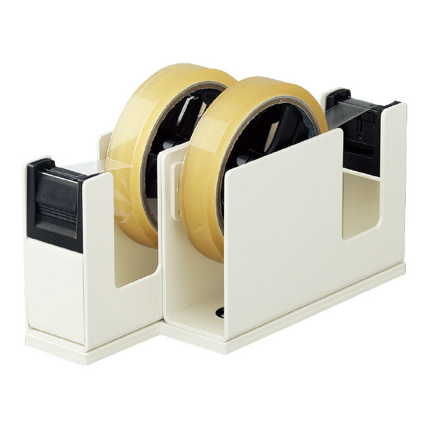 テープカッター <カルカット> スチール2連タイプ ライトグレー コクヨ T-SM110LM