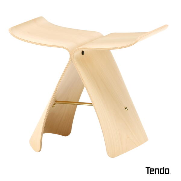 《正規取扱店》バタフライスツール メープル(ナチュラル) S-0521MP-NT 天童木工【送料無料※】