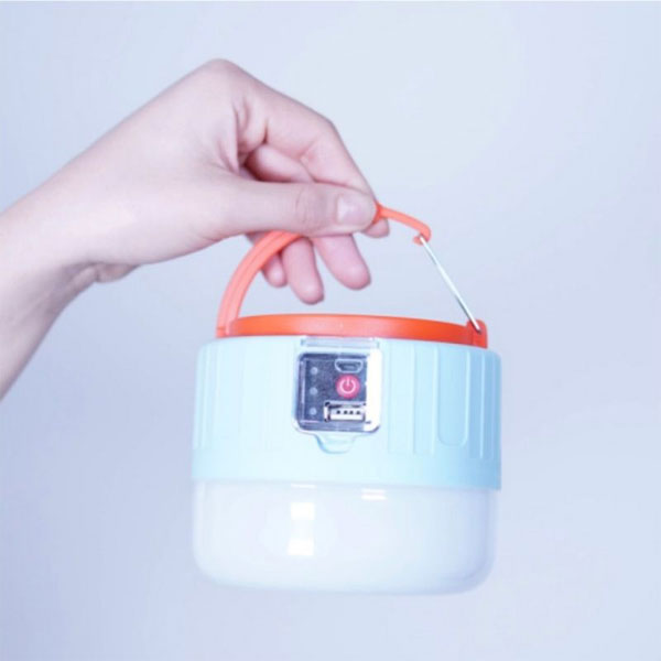 充電式 LEDランタン ライトブルー ナカバヤシ UA-LED014LBL 【取寄せ品】