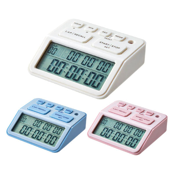 学習タイマー ルラップ 全3色 キングジム LLT10-W/LB/P