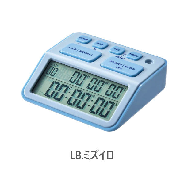 学習タイマー ルラップ 全3色 キングジム LLT10-W/LB/P
