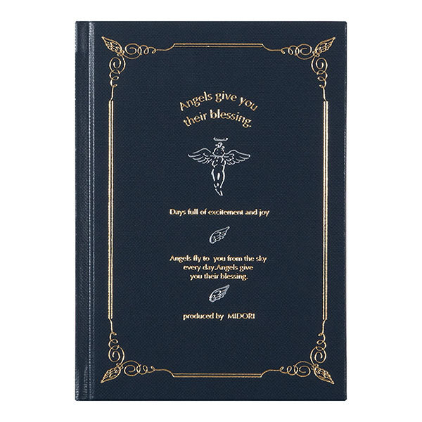 日記帳《日付表示なし》天使柄  デザインフィル/ミドリ 12127【ネコポス可】