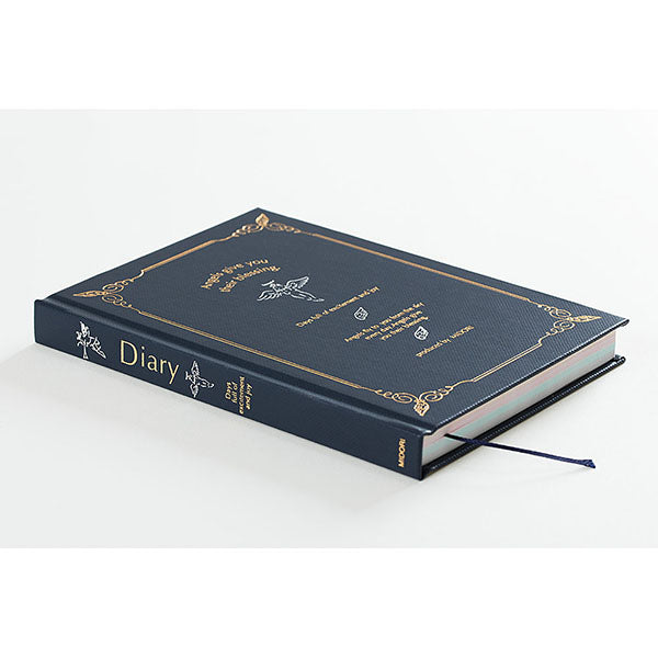 日記帳《日付表示なし》天使柄  デザインフィル/ミドリ 12127【ネコポス可】