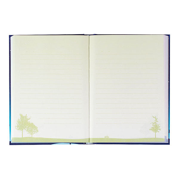 日記帳《日付表示なし》星空柄  デザインフィル/ミドリ 12389【ネコポス可】