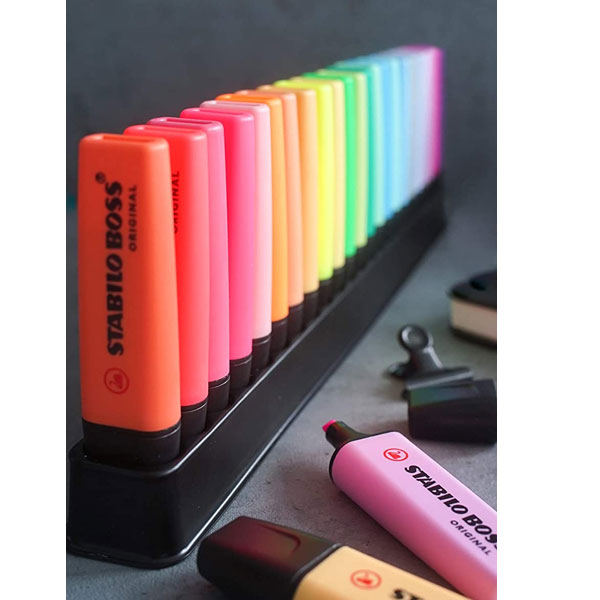 ボス オリジナル パステル 23色デスクセット  水性インク スタビロ 7023-01-5*