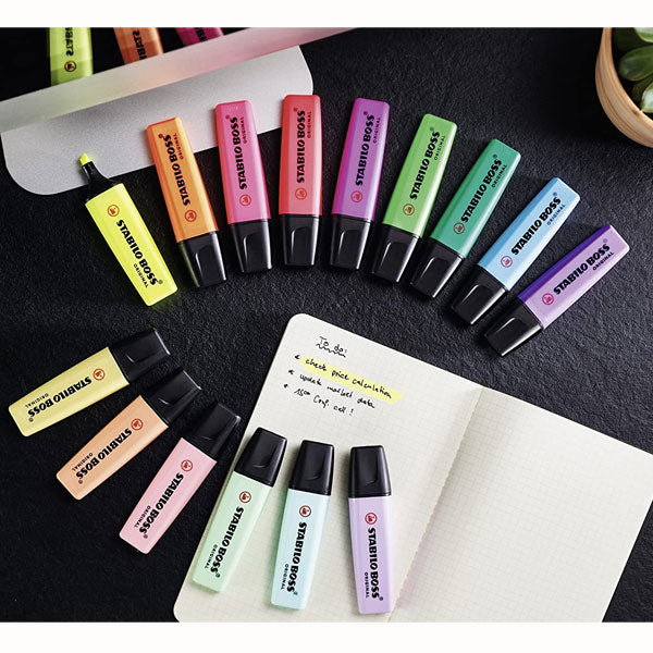 ボス オリジナル 15色デスクセット  水性インク スタビロ 7015-01