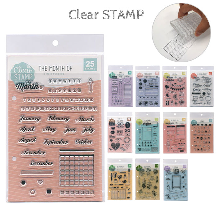 クリアスタンプシート [全13種類] こどものかお 0980-*** – 文具専門