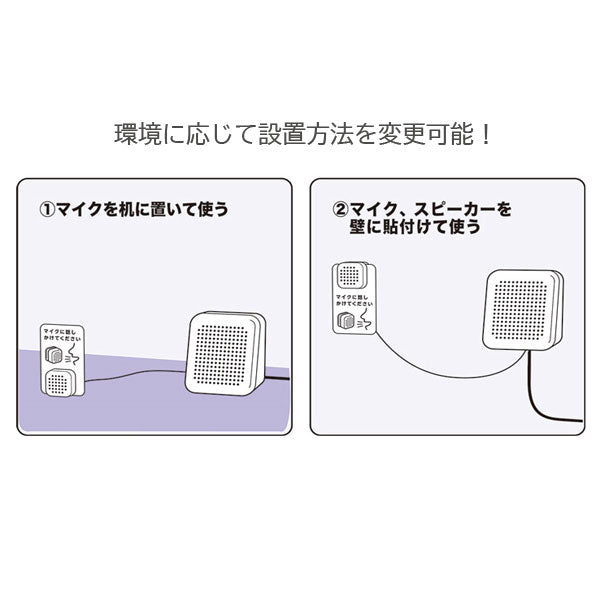 対話型拡声器トークスルー キングジム TK10シロ 【取寄せ品】