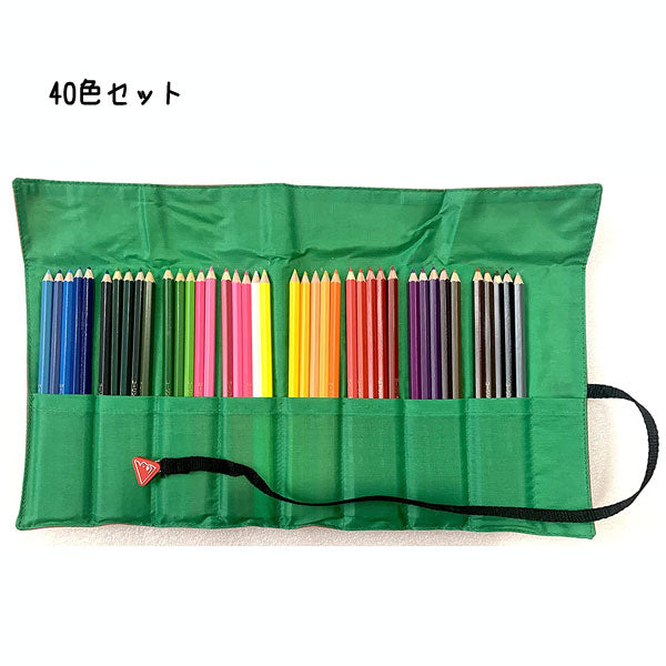 コーリン 鉛筆 六角軸 40色 コーリン巻き ロールケース入り キテラ  CM-40