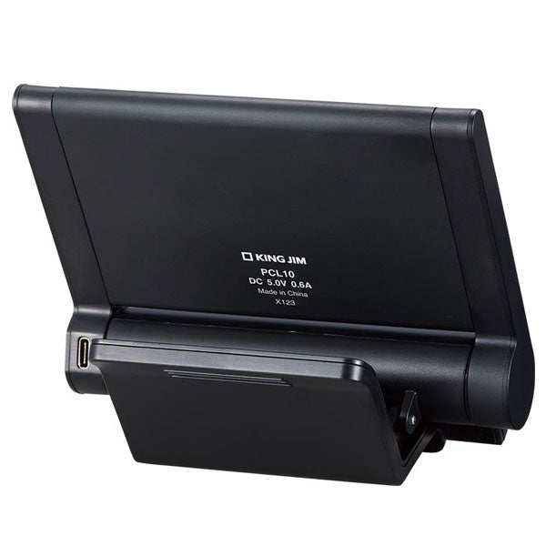 Web会議用スクエアライト キングジム PCL10クロ【取寄せ品】