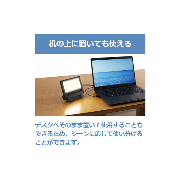 Web会議用スクエアライト キングジム PCL10クロ【取寄せ品】
