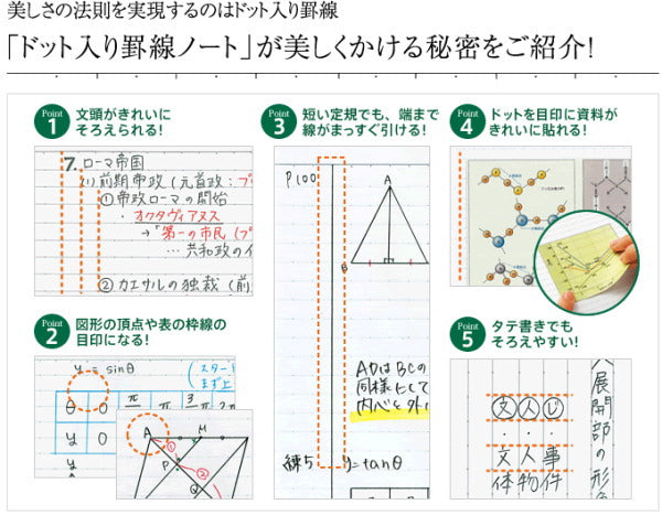 キャンパスノート《ブラックカラー》<6mmドット罫(B罫)>  セミB5サイズ コクヨ ノ-3CDBTNX5