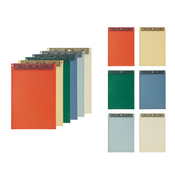 Mutual 超薄型クリップボード フック穴付 A4 [全6色] リヒトラブ A