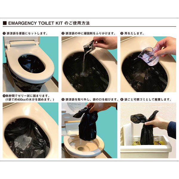 【10/11角乢】緊急用トイレキット(10個入) 東洋ケース ETK01