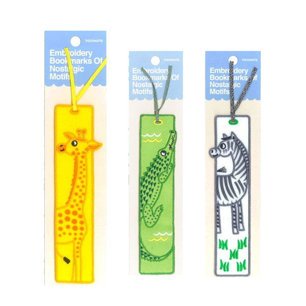 刺繍のしおり どうぶつしおり [全3種類] トコナッツ TB-205 ［M便 1/60