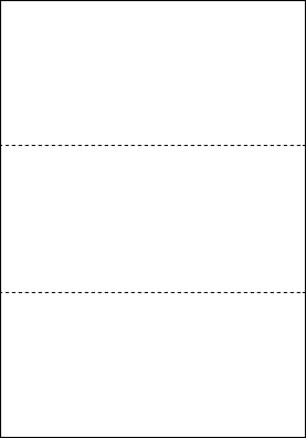 納品書・各種伝票等の出力に最適 オフィスのプリンターでそのまま印刷できます! ミシン目入りコピー用紙(A4サイズ) 3分割 100枚 アトリエミシンメヨウシ3ブンカツ