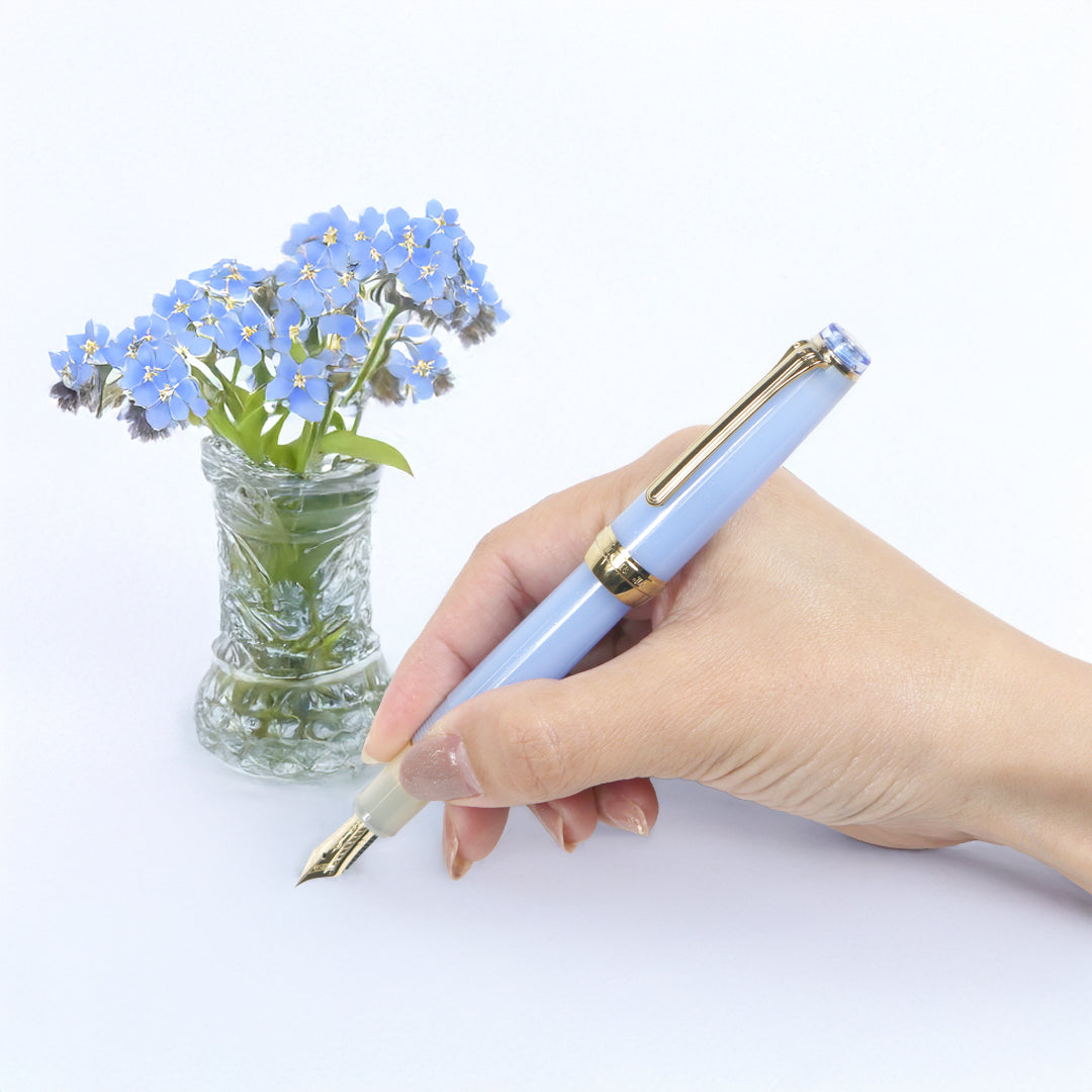 《オンライン限定モデル》うさぎやオリジナル 万年筆<フレアシリーズ>  わすれな草 セーラー万年筆 11-8974 ペン先全7種類