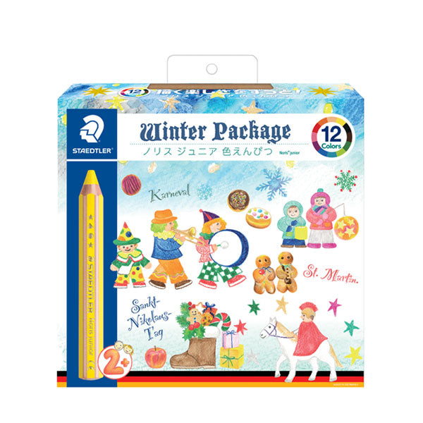 ノリス ジュニア 色えんぴつ 12色 ウィンターパッケージ ステッドラー 140C12W23
