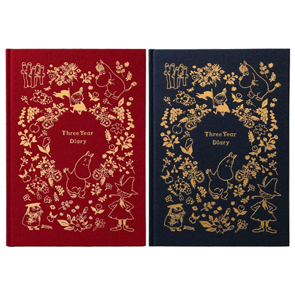 MOOMIN (ムーミン) 3年日記 全2色 ハイタイド MM111-RE/BL