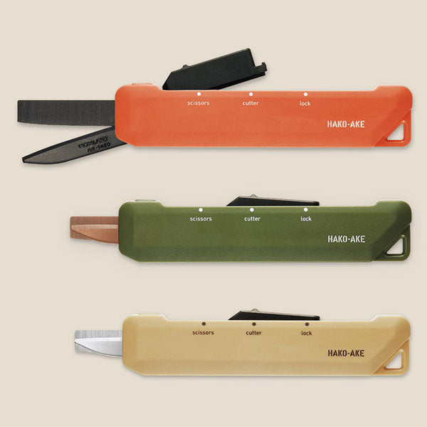 HAKO-AKE》(ハコアケ) 2way携帯ハサミ 全3種類 チタン/スタンダード