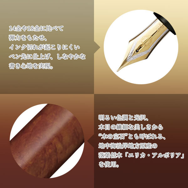 【限定】キングプロフィット ブライヤー 万年筆 21金 中字(M) 化粧箱入り セーラー万年筆 15-10-7153-400 【送料無料*】