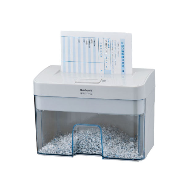 パーソナルシュレッダ デスクトップ ライトグレー ナカバヤシ NSE-DTM02LG