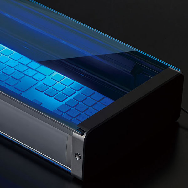 UV除菌デスクボード ブラック 保証書付 キングジム UD550クロ 【送料無料※】 【取り寄せ品】