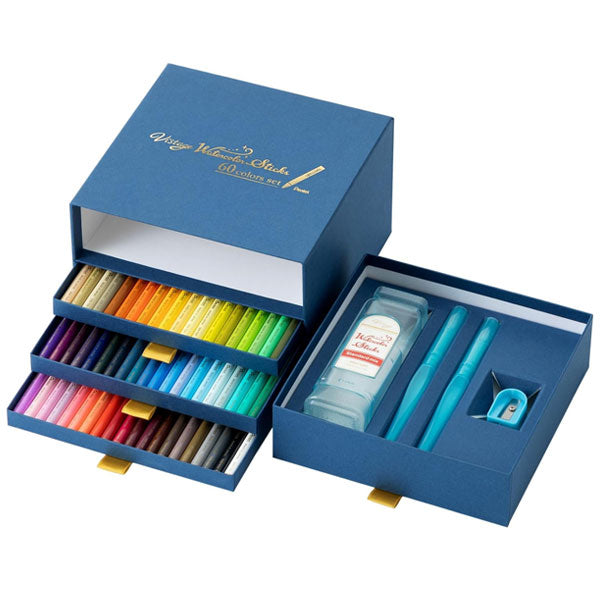 Vistage《ヴィスタージュ》 水彩スティック 60色セット ぺんてる GSS1-60ST2 【送料無料※】