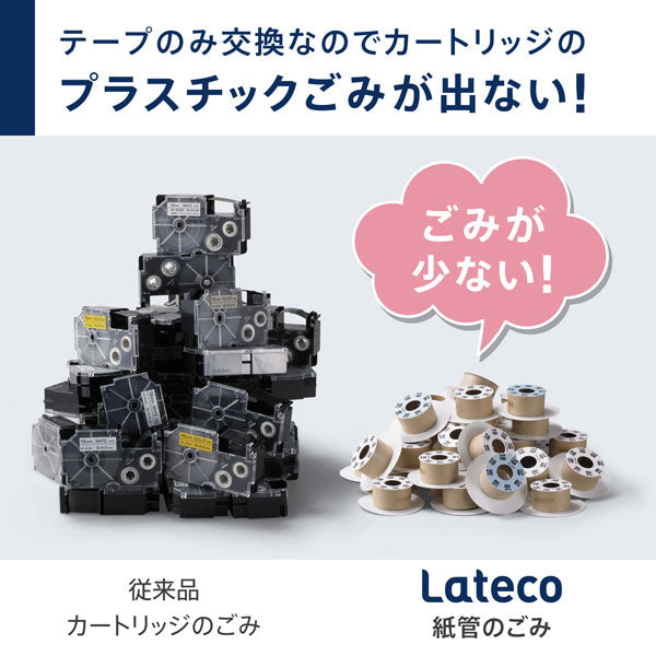 Lateco《ラテコ》PC&スマホ接続モデル ラベルライター カシオ《CASIO》 EC-P10SET 【取寄せ】