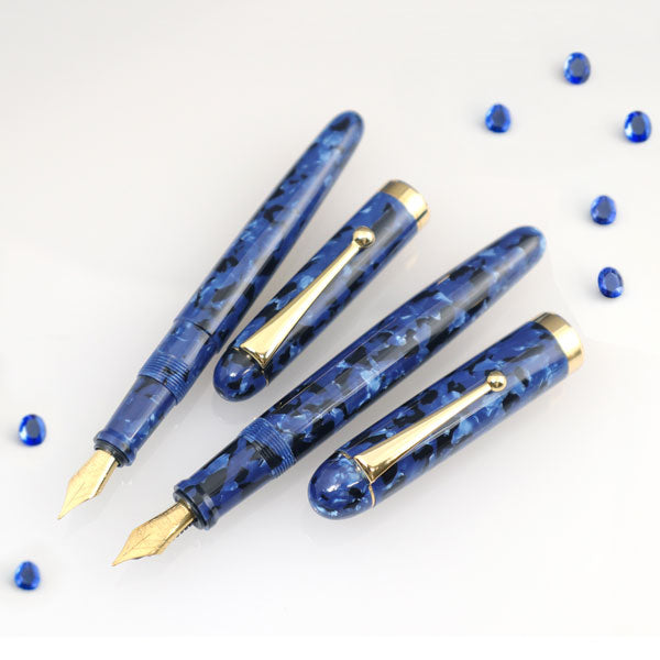 新品 大西製作所 ハンドメイド 万年筆 手作り 【空色】 夏の空のような爽やかさ！大西製作所のアセテート樹脂製万年筆