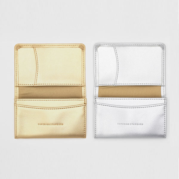 Superior Standard PUレザー名刺入れ [全2色] ゴールド/シルバー