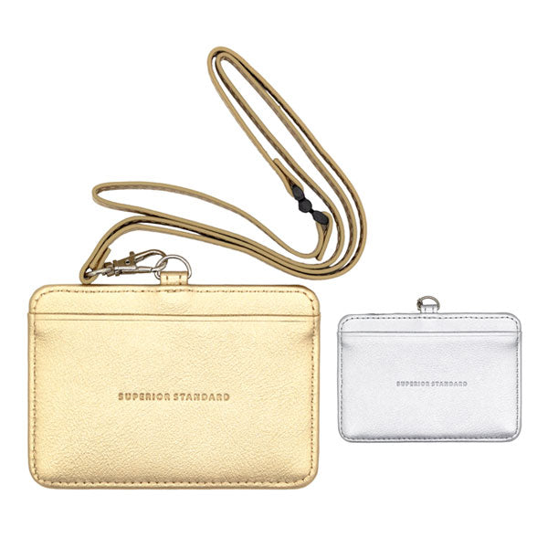 Superior Standard PUレザーIDホルダー [全2色] ゴールド/シルバー