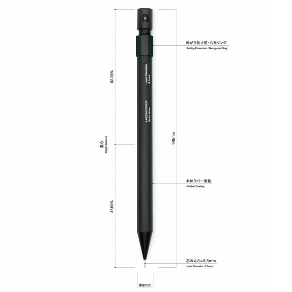 ソリッドライト シャープペンシル 0.5mm ラコニック(LACONIC) SW-01*ネコポス不可*