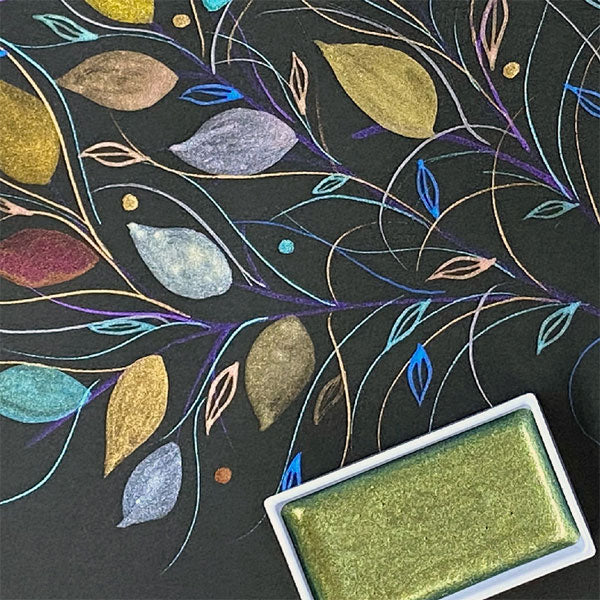 顔彩耽美 メタリックカラーセット2 呉竹 MC20/24V/NW3 【送料無料*】