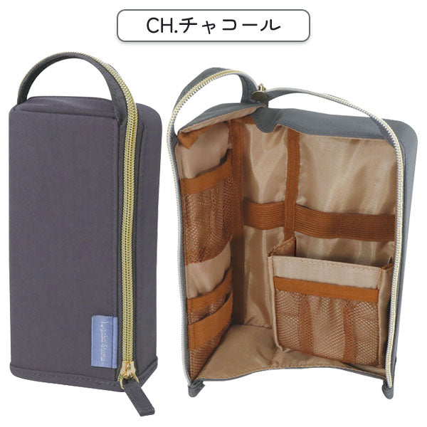 Lgaba Stand (エルガバスタンド) ペンケース クツワ AK074BK/CH