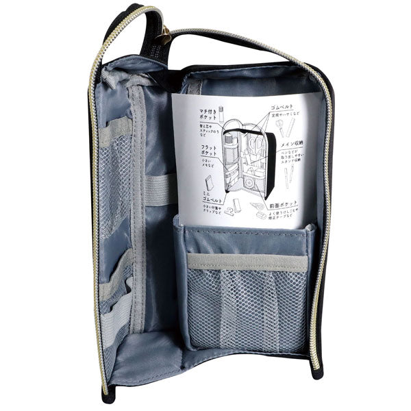 Lgaba Stand (エルガバスタンド) ペンケース クツワ AK074BK/CH