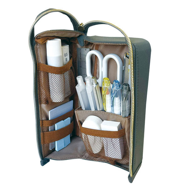 Lgaba Stand (エルガバスタンド) ペンケース クツワ AK074BK/CH