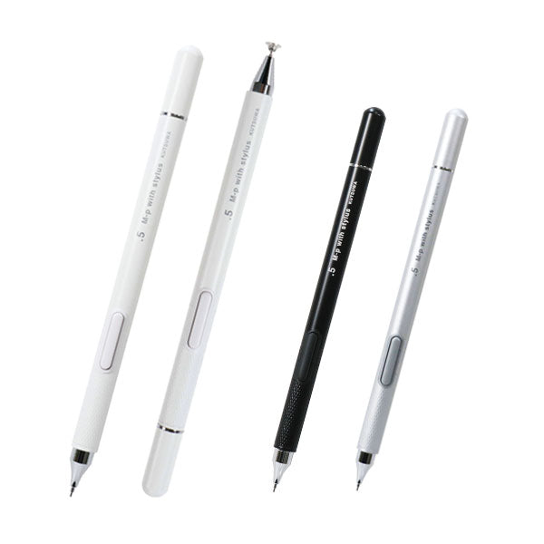 サイドノック式シャープペンシル 0.5mm + タッチペン [全3色] クツワ