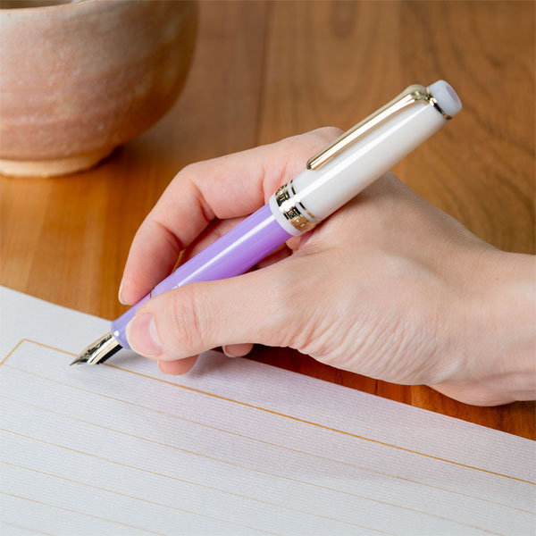 数量限定】 世界のティータイム スリム万年筆 茶の湯 煉切 [MF/M