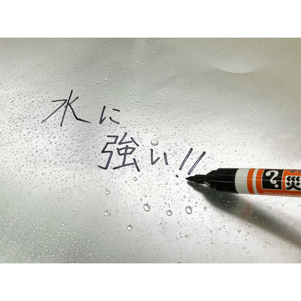 災害時用マーカー 油性 極太/中字 2本パック 黒 寺西化学工業 MSGC-T1-2P