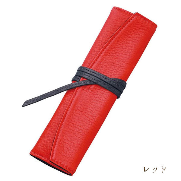 Pensemble ペンサンブル ロールペンケース ロングタイプ 1ポケット ブラック/レッド/ブラックレッド ≪化粧箱入≫ パイロット PSR102