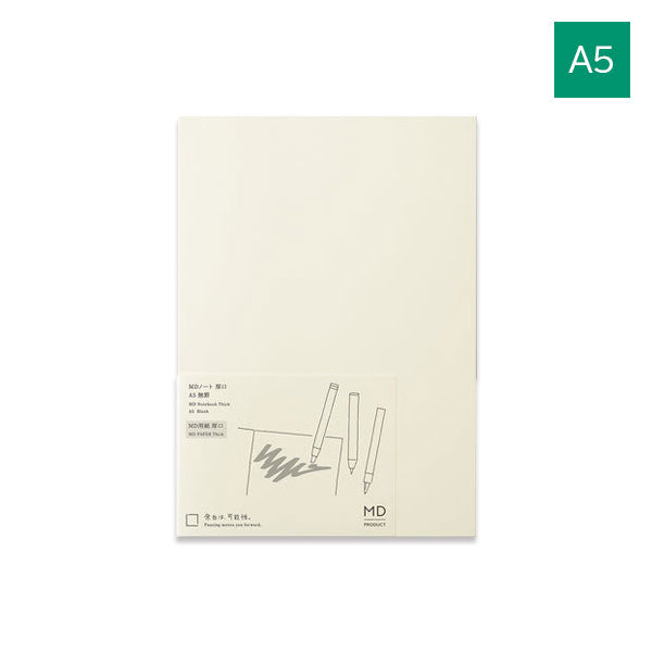 MD PRODUCT》MDノート [A5] 厚口 無罫A デザインフィル 15394 [M便 1/2