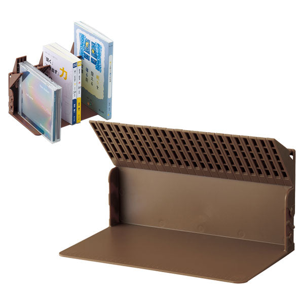 限定色 1冊でも倒れないブックスタンド ブラウン リヒトラブ《LIHIT LAB》 A-3575-9