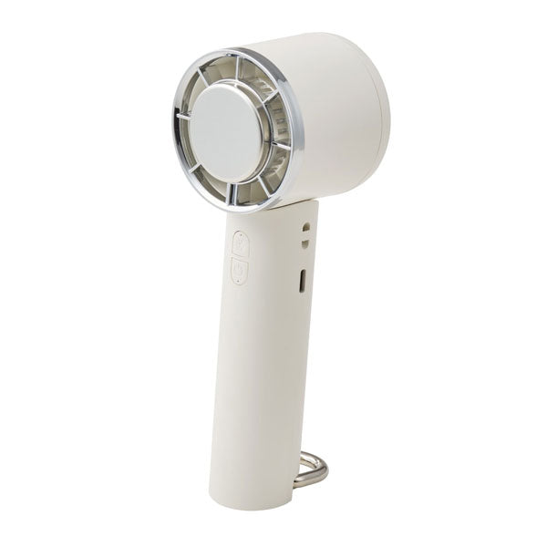 冷却プレート付3Wayハンディファン ホワイト ネックストラップ 保証書付 キングジム LD-HFR1-W