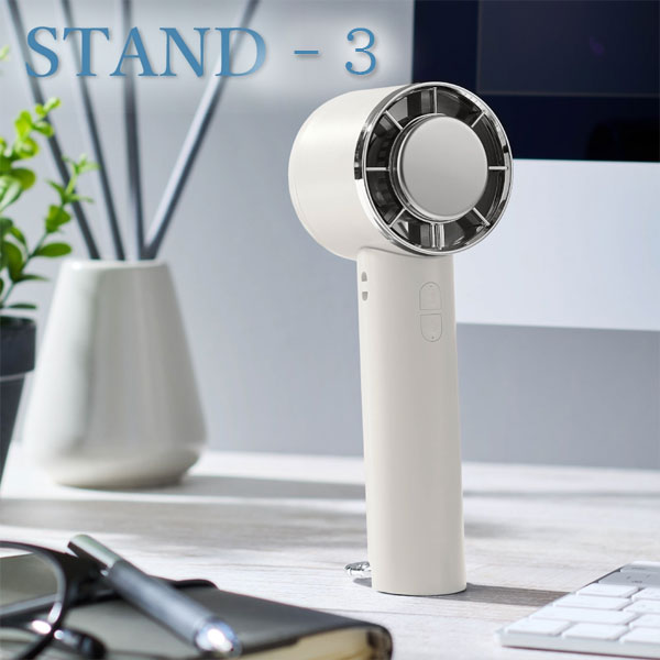 冷却プレート付3Wayハンディファン ホワイト ネックストラップ 保証書付 キングジム LD-HFR1-W