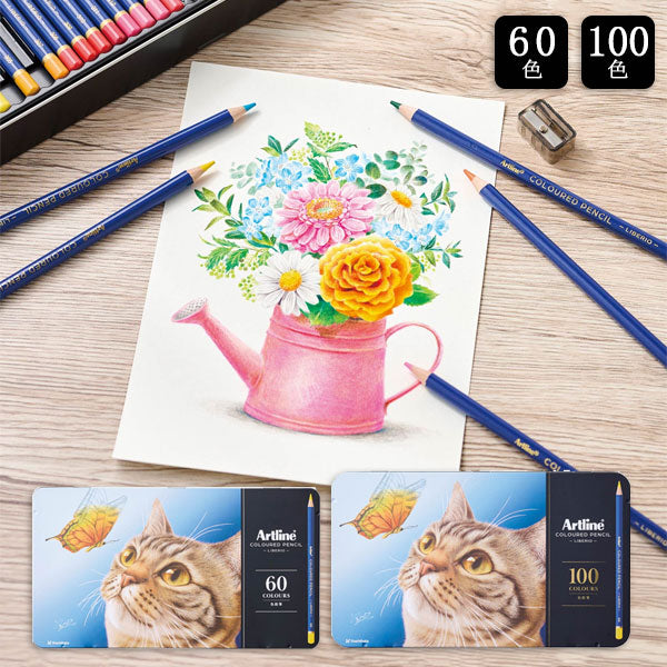 Artline 色鉛筆 LIBERIO《リベリオ》 シヤチハタ KCPL-60C/H、100C/H 【送料無料*】