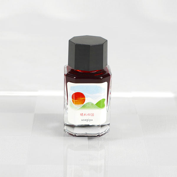 晴れの国】備前浪漫シリーズ 万年筆インク 15ml 箱入り うさぎや