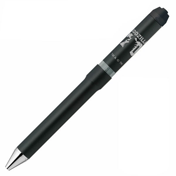 【限定】ゼブラ シャーボNu ゴジラ デザイン 回転式 多機能ペン ボール径0.5/0.7mm 専用化粧箱付き 3機能(2色エマルジョン芯黒/赤+シャープ0.5mm) ゼブラ SB35-GZ24/SBS35-GZ24