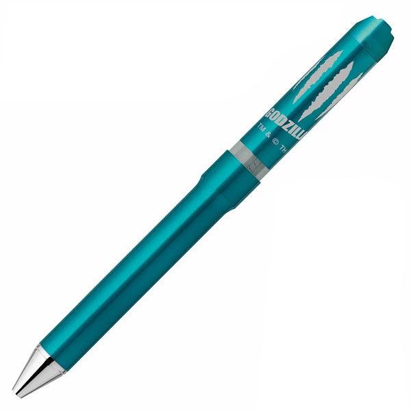 【限定】ゼブラ シャーボNu ゴジラ デザイン 回転式 多機能ペン ボール径0.5/0.7mm 専用化粧箱付き 3機能(2色エマルジョン芯黒/赤+シャープ0.5mm) ゼブラ SB35-GZ24/SBS35-GZ24