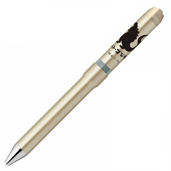 【限定】ゼブラ シャーボNu ゴジラ デザイン 回転式 多機能ペン ボール径0.5/0.7mm 専用化粧箱付き 3機能(2色エマルジョン芯黒/赤+シャープ0.5mm) ゼブラ SB35-GZ24/SBS35-GZ24
